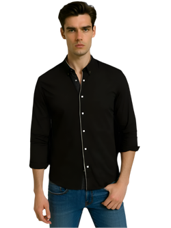Men's Button-Up Slim Fit Shirt