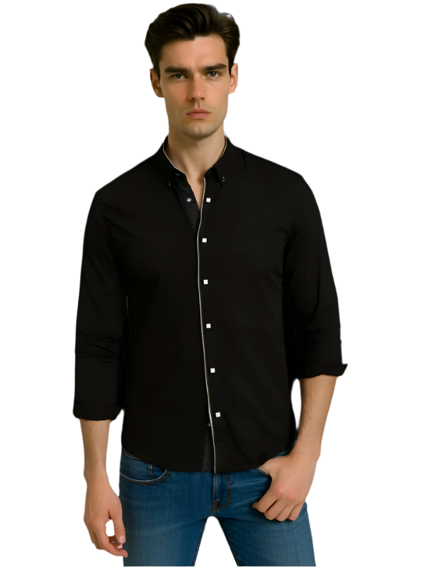 Men's Button-Up Slim Fit Shirt