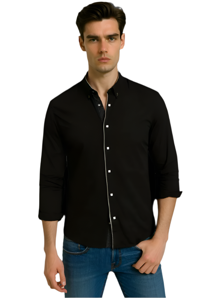 Men's Button-Up Slim Fit Shirt