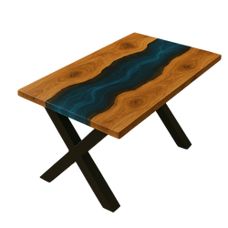 Blue River Epoxy Table "C" Slim