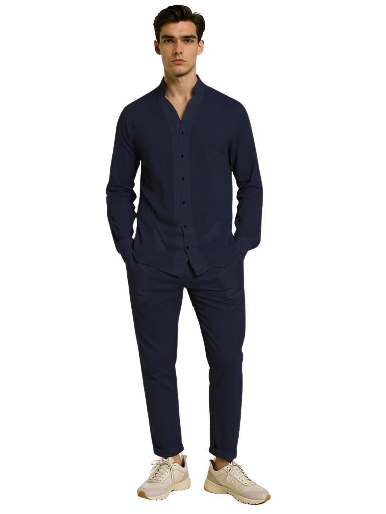 Button-Up Pants Set