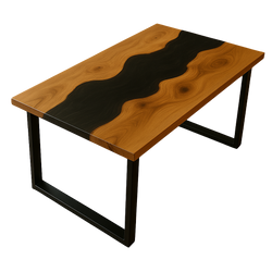 Black River Epoxy Table "D" Slim