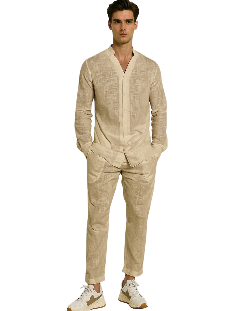 Button-Up Pants Set