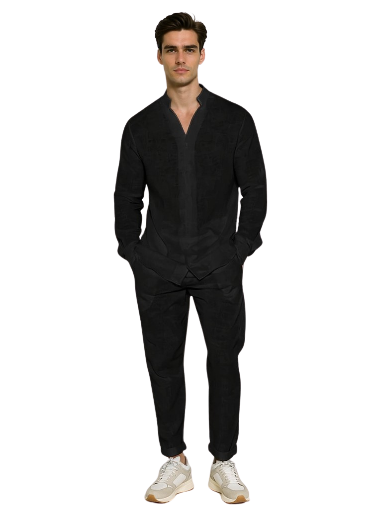 Button-Up Pants Set