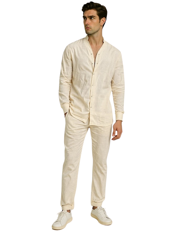 Button-Up Pants Set