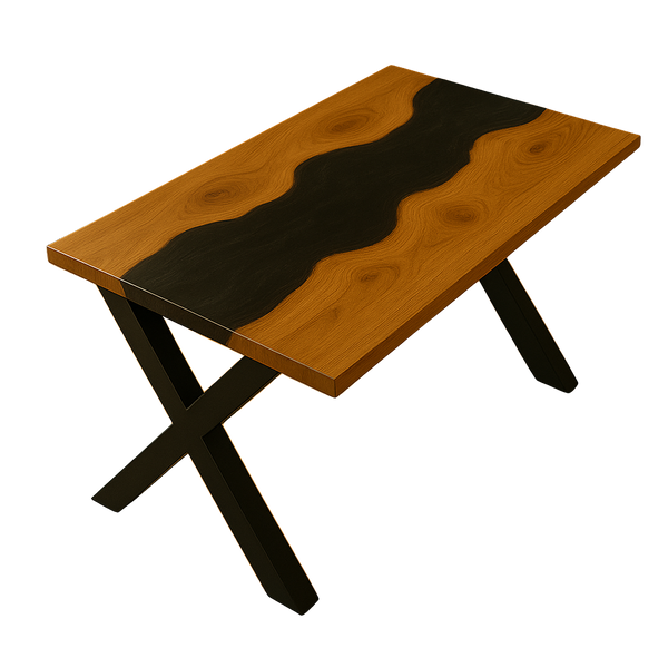 Black River Epoxy Table "D" Slim