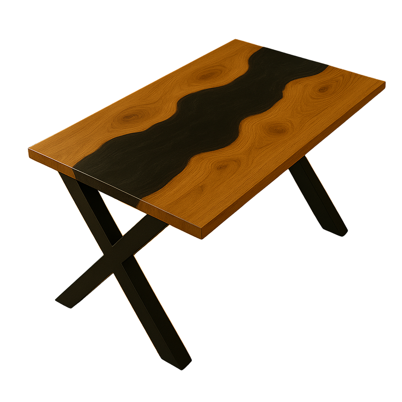 Black River Epoxy Table "D" Slim